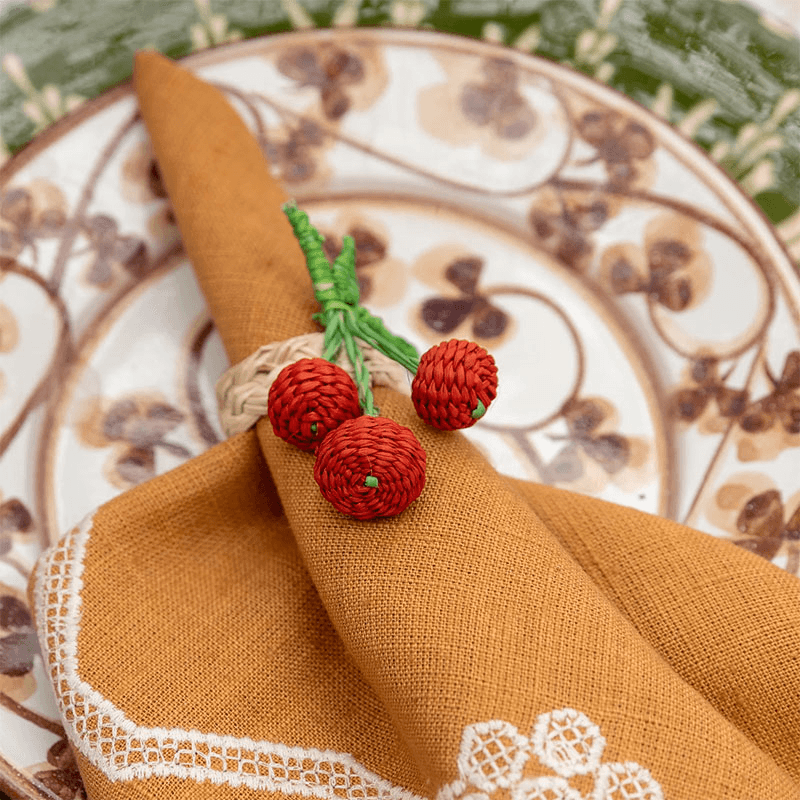Cherry Set of 4 Napkin Rings