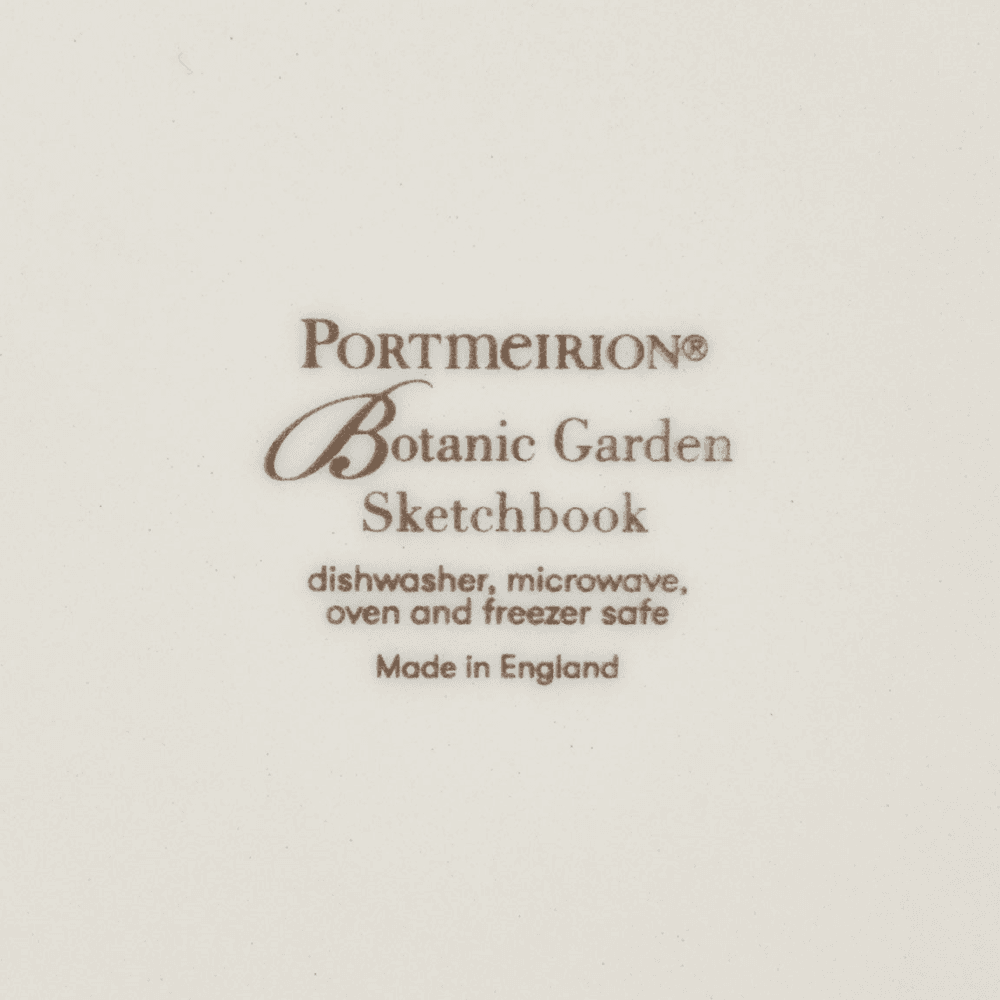 Botanic Garden Sketchbook Set of 4 Dinner Plates, Multi