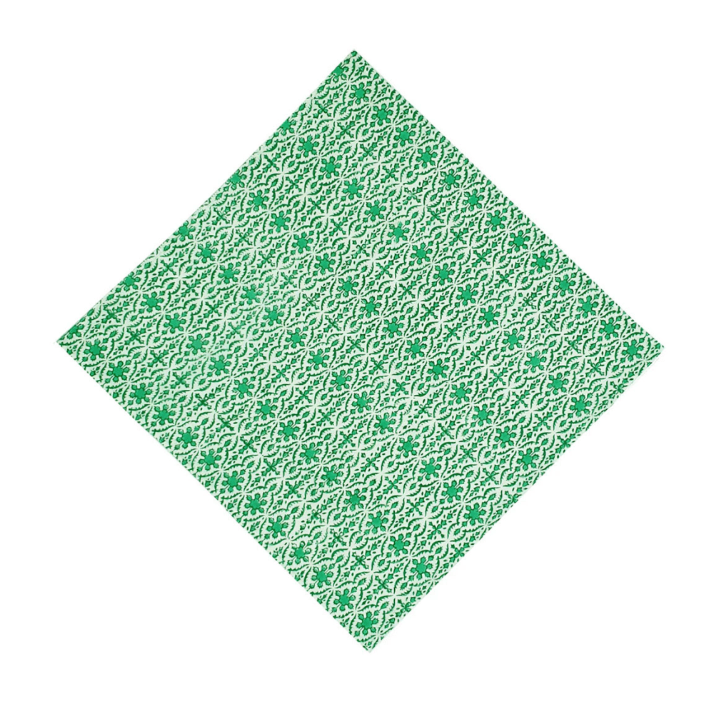Afroze Set of 4 Napkins, Emerald Green