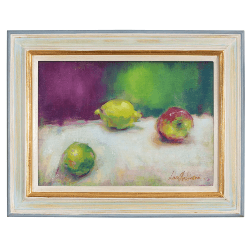 Image showing the Colourful Fruit Framed Oil Painting product.