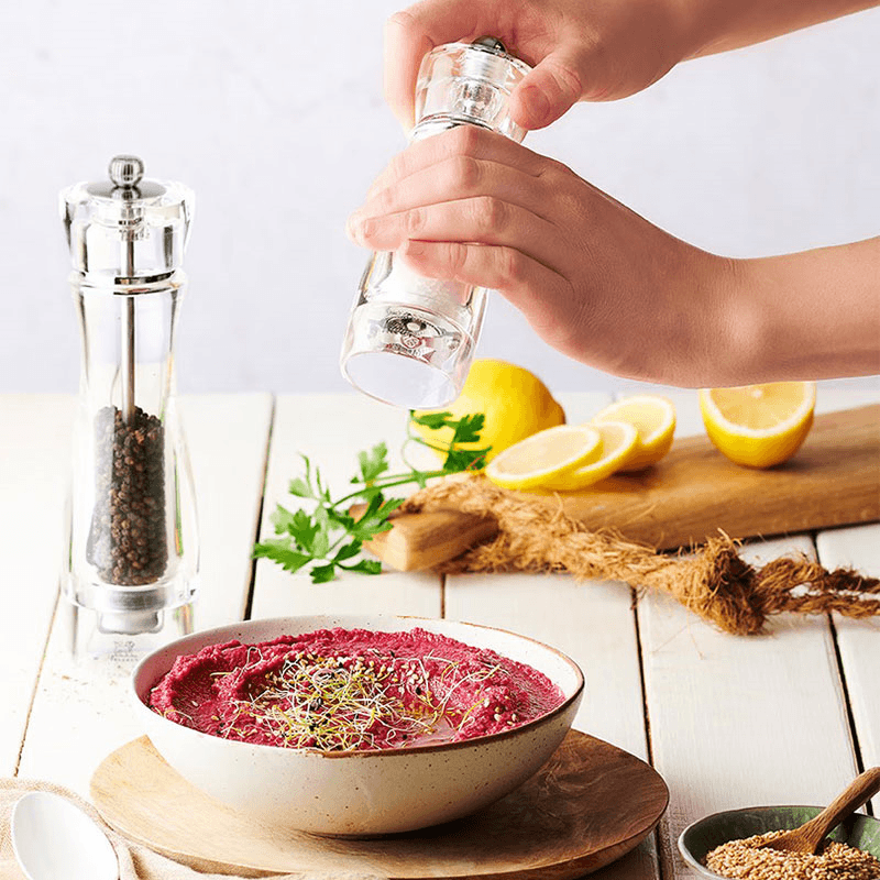 Vittel Pepper mill, clear acrylic finish