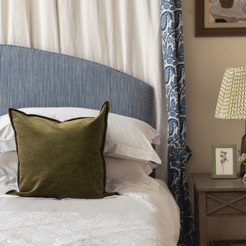 Image showing the Verity Linen Velvet Square Cushion product.