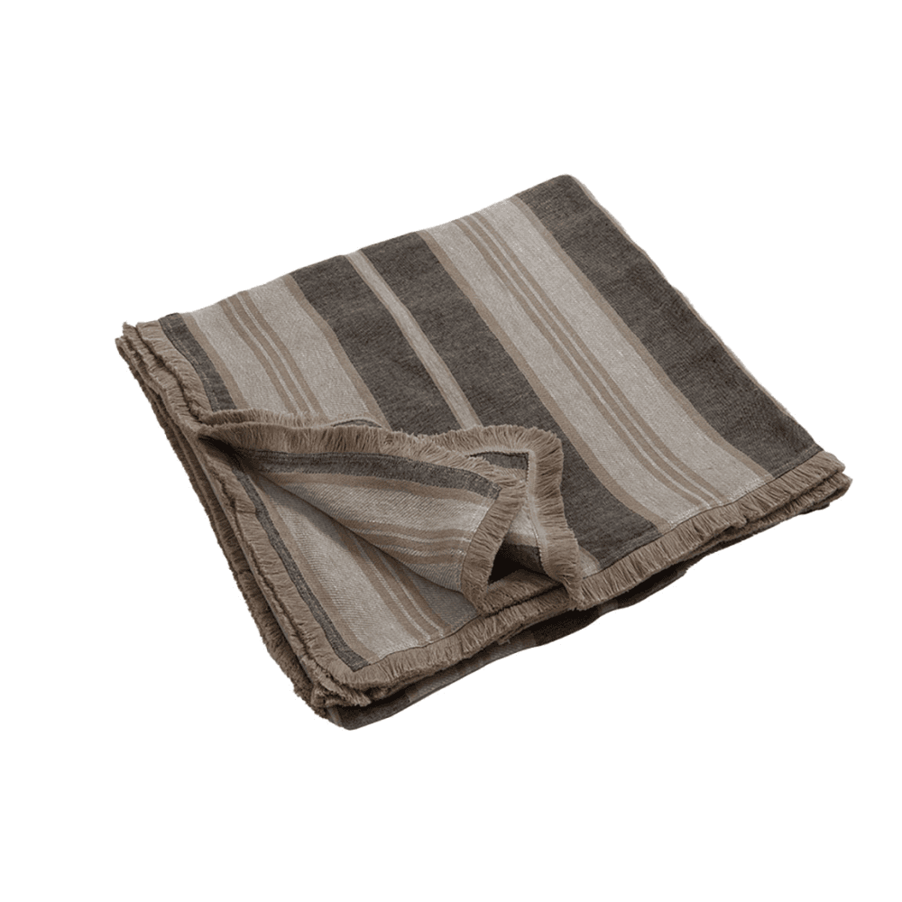 Clara Linen Throw, Natural