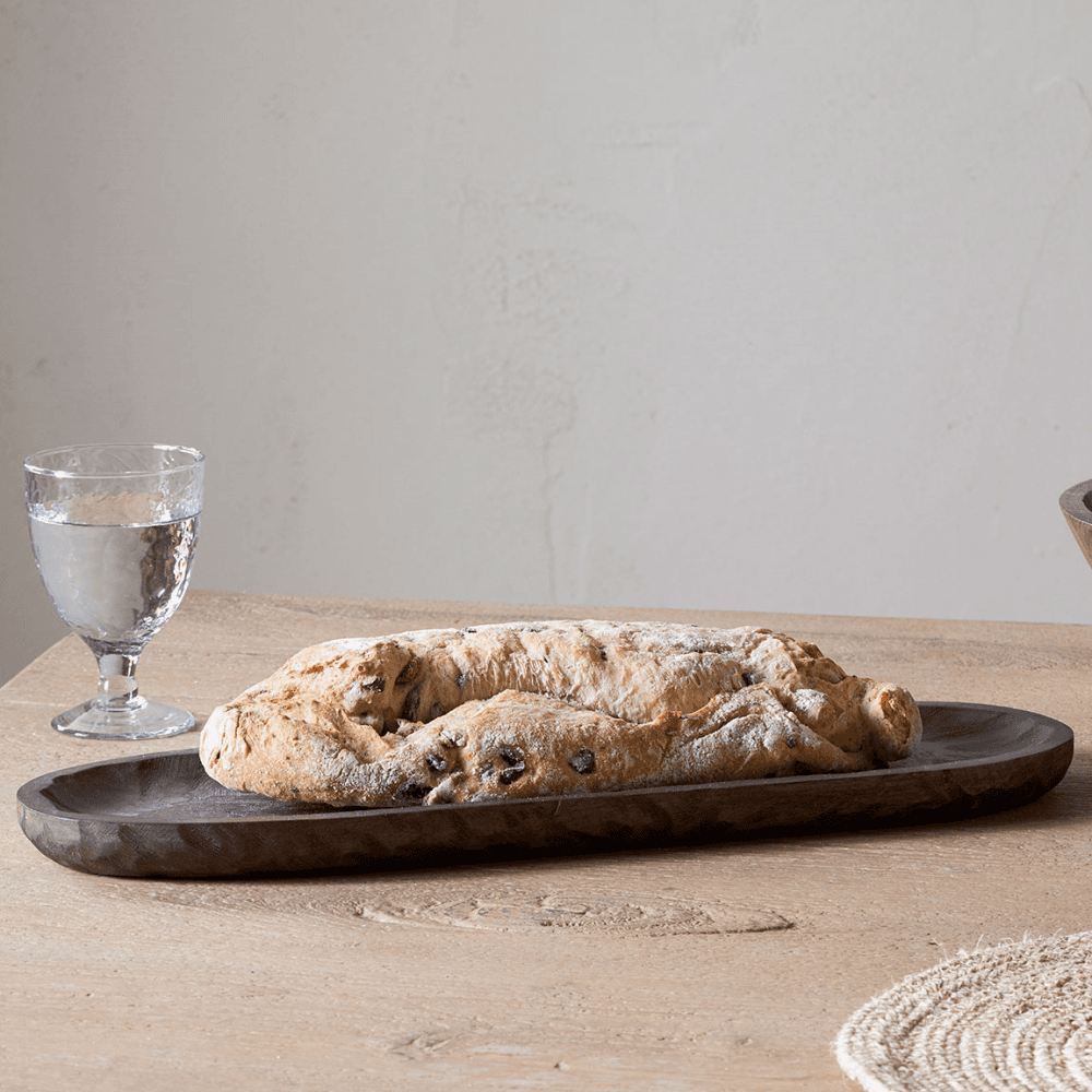Nyati Serving Platter, Dark Brown