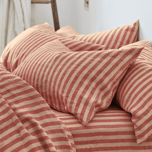 Image showing the Pembroke Stripe Pair of Pillowcases product.