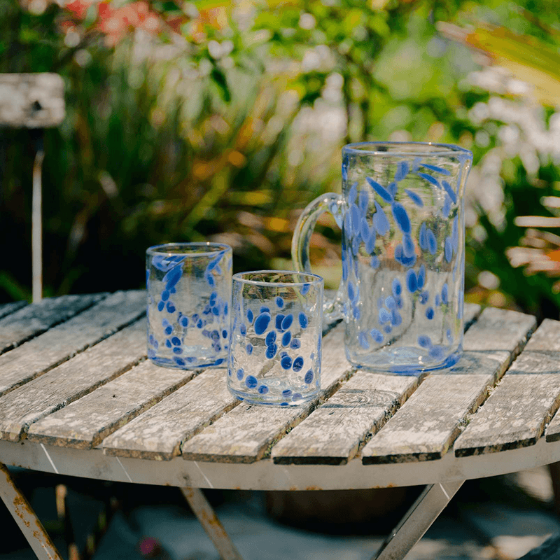 Azul Set of 4 Tumblers, Blue