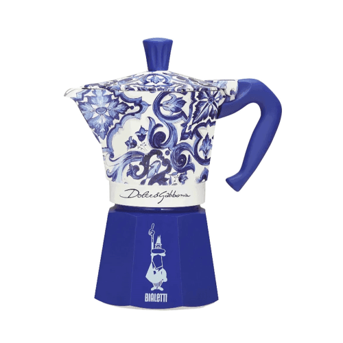 Image showing the Moka Dolce & Gabbana Espresso Pot, Mediterranean Blue product.