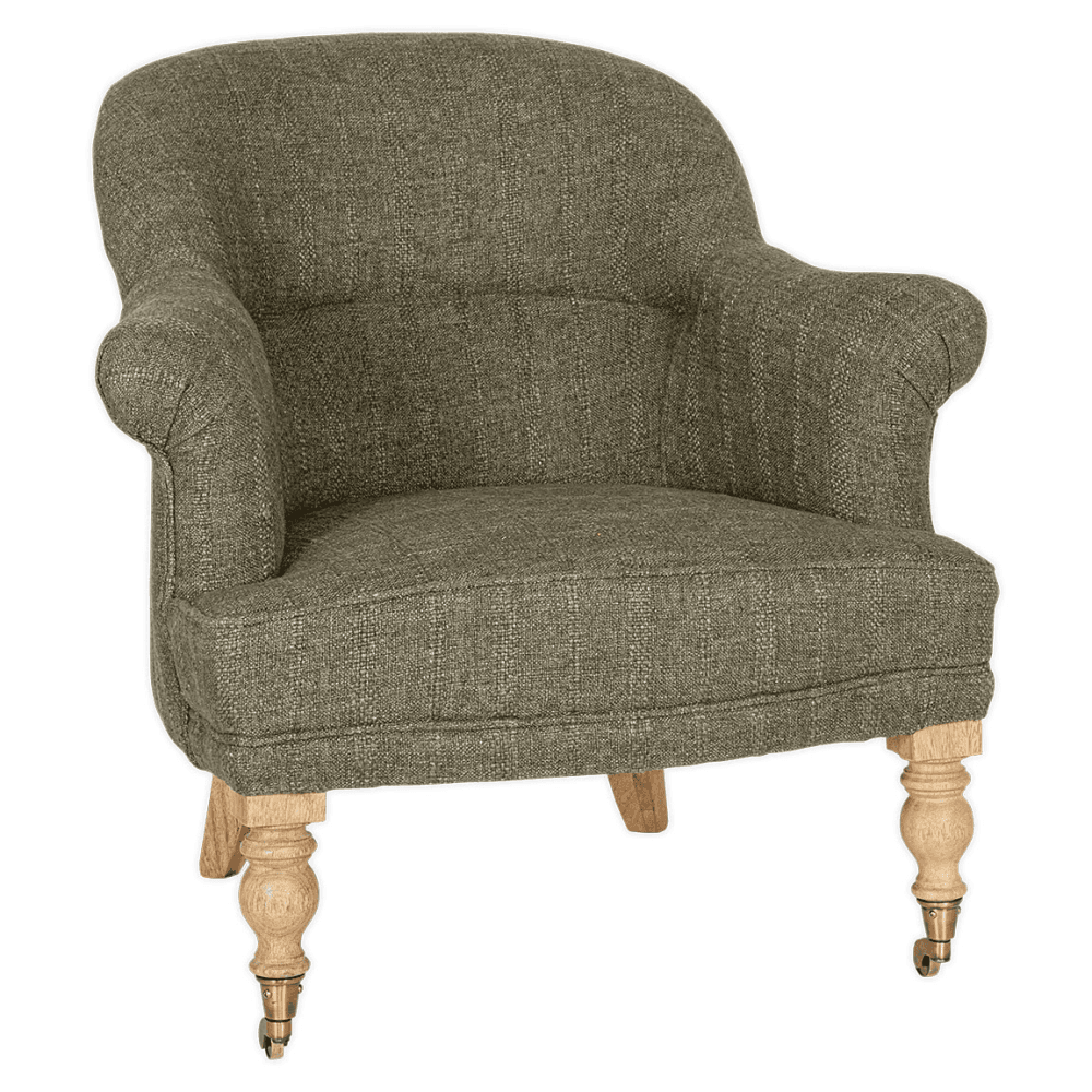 Kiana Cotton Armchair, Moss