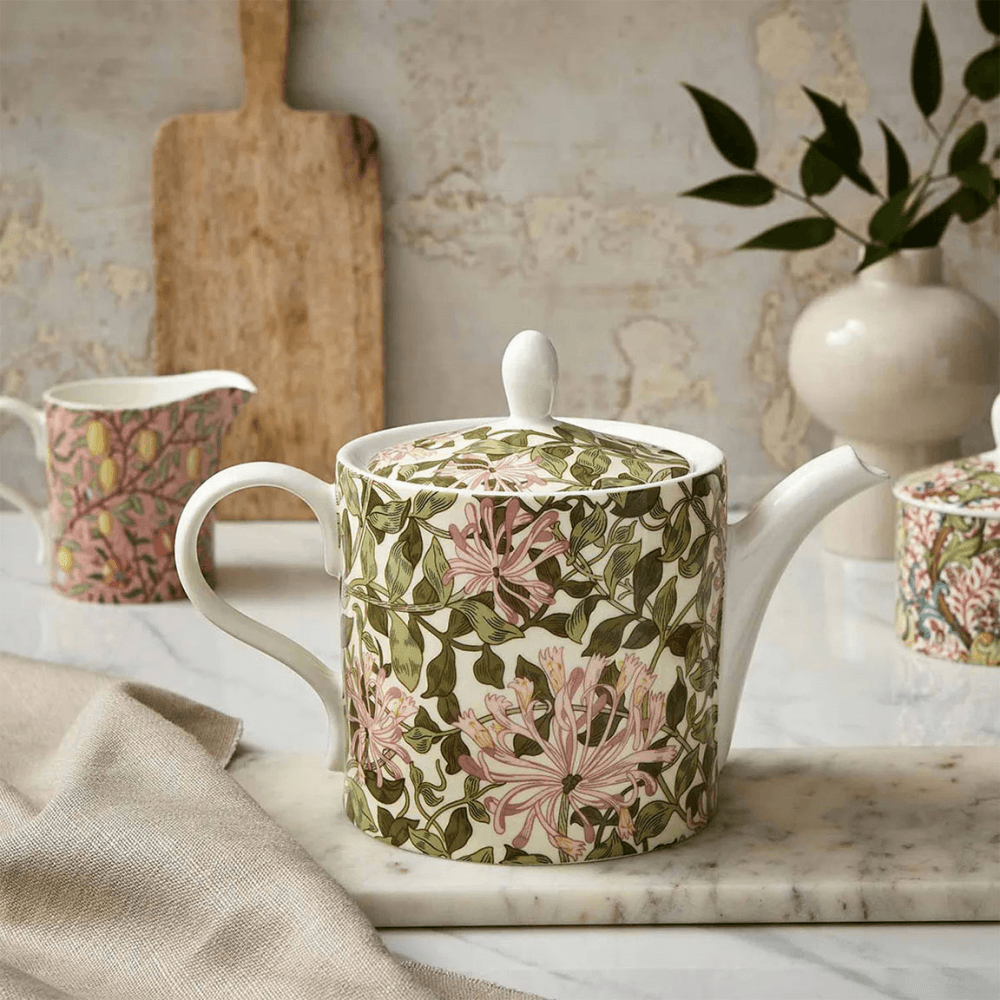 Morris & Co Teapot, Honeysuckle