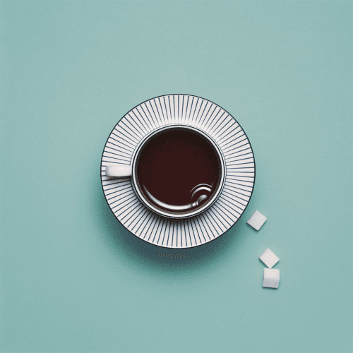 Image showing the Gio Teacup & Saucer, Blue product.