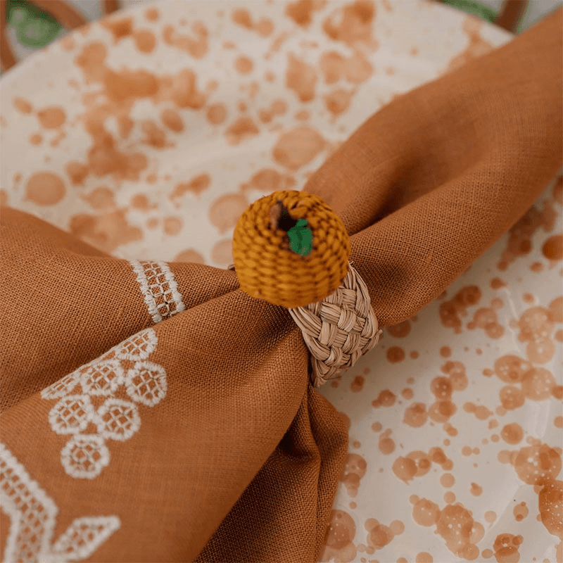 Oranges Set of Napkin Rings