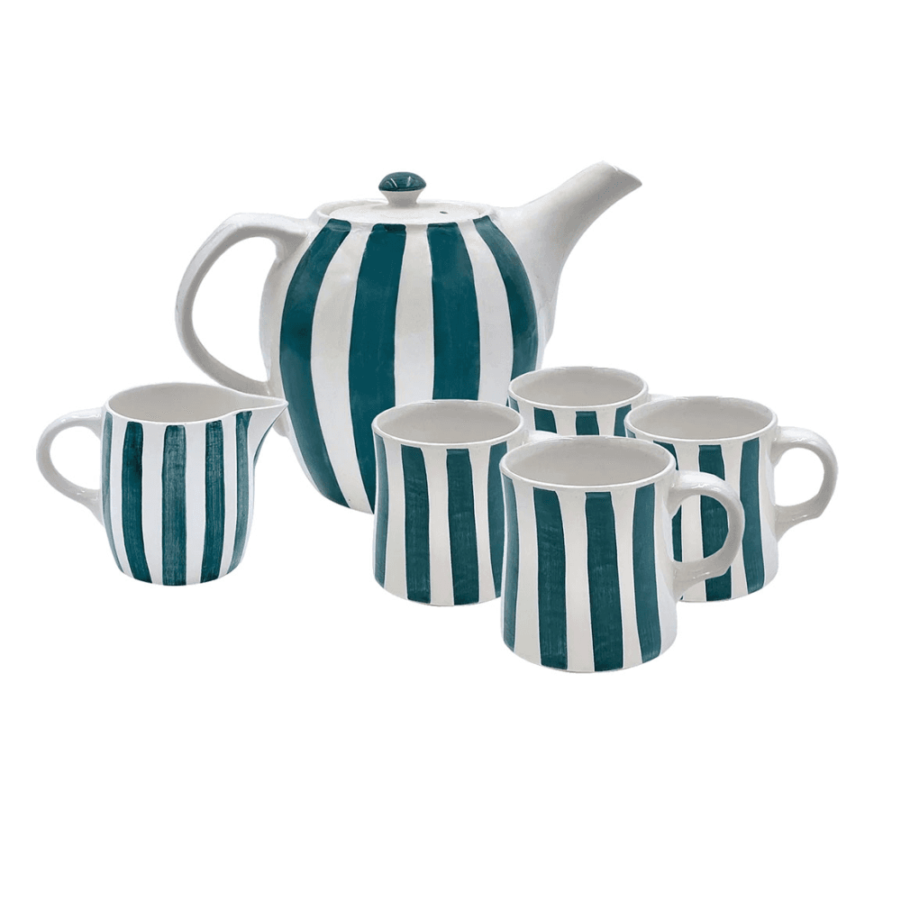 Stripes Tea Set, Green