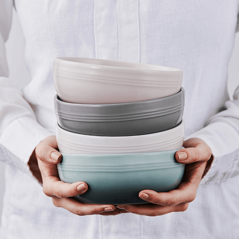 Stoneware Coupe Set of 4 Cereal Bowl, Multi
