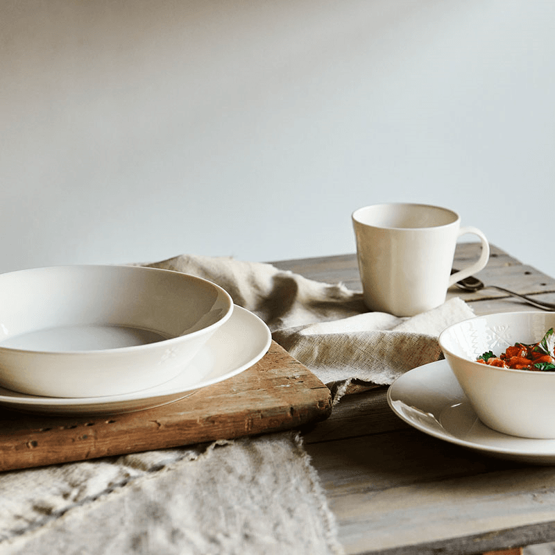 Pure Set of 4 Pasta Bowls, White