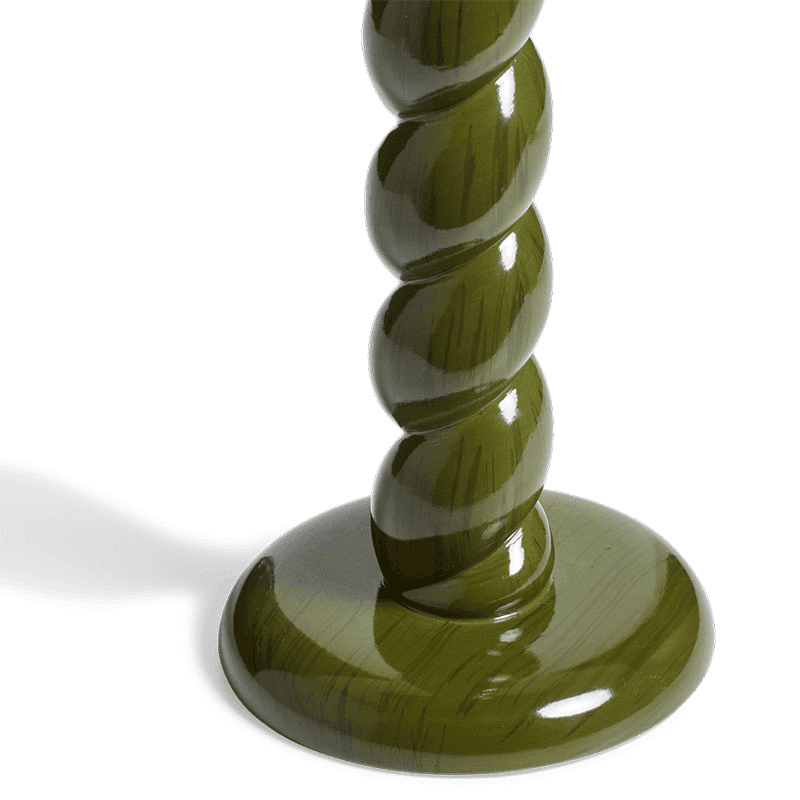 Barley Pair of Twist Candle Holders, Spruce