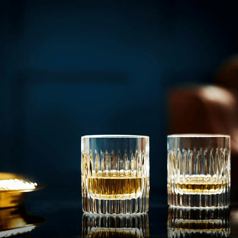 Connoisseur Aras Pair of Whiskey Glasses, Clear