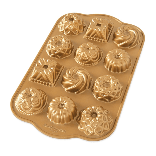 Image showing the Premier Cast Bundt Charms Pan, Gold product.