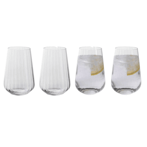 Image showing the Cheers Optic Set of 4 Tall Tumblers product.