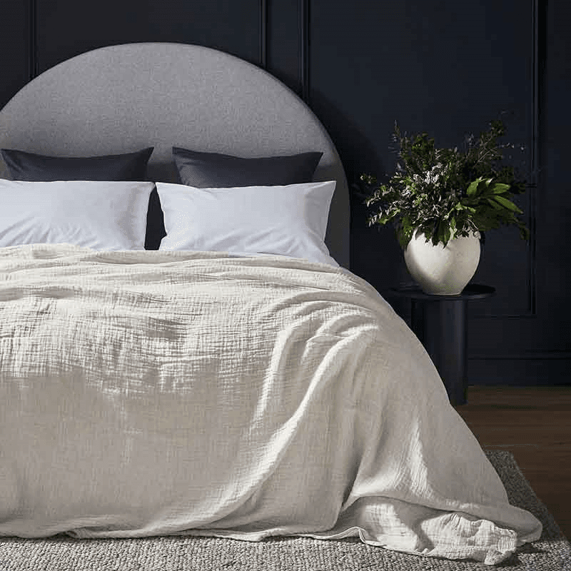 The Linen & Cotton Throw, Clay
