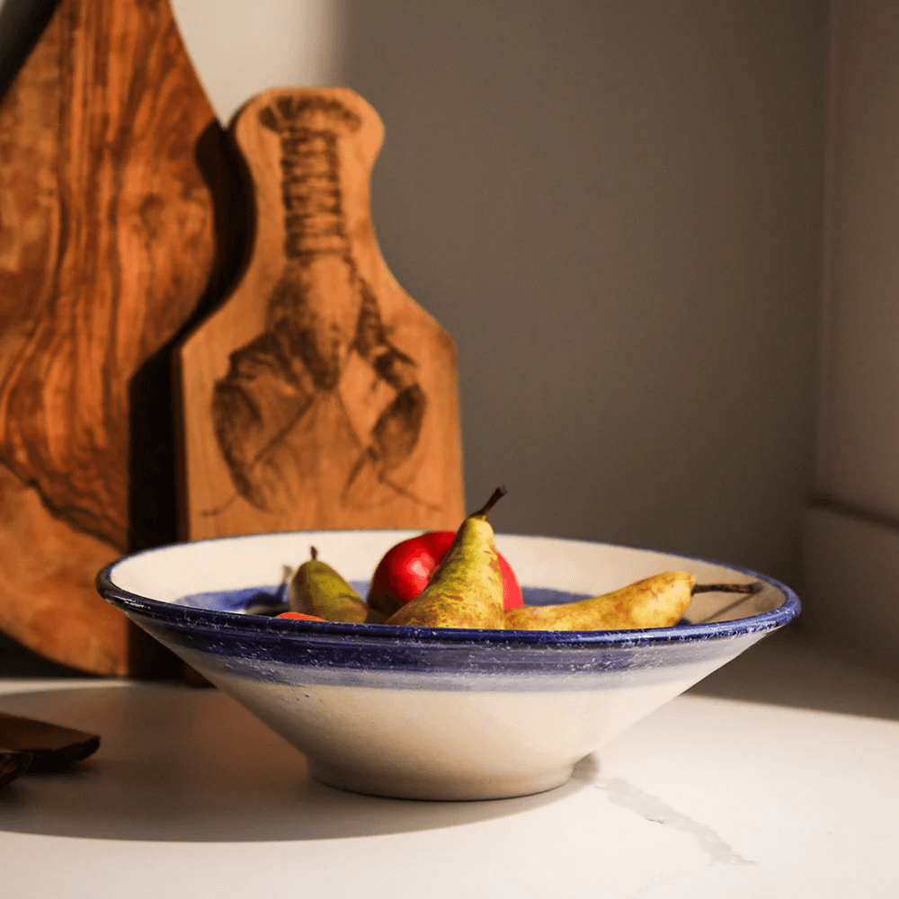 Stripe Serving Bowl
