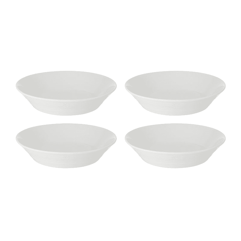 Pure Set of 4 Pasta Bowls, White