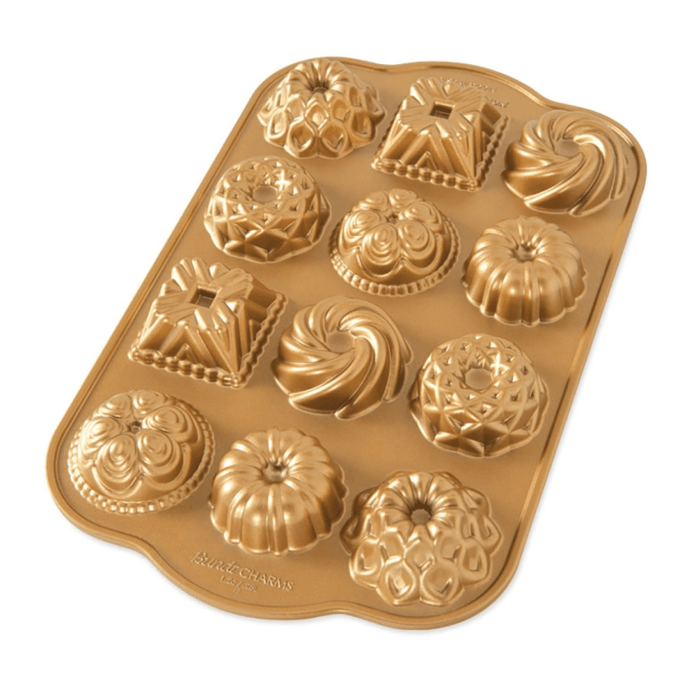 Premier Cast Bundt Charms Pan, Gold
